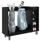 Armadio per Golf con ruota Rovere Nero 120 x 45 x 98 cm