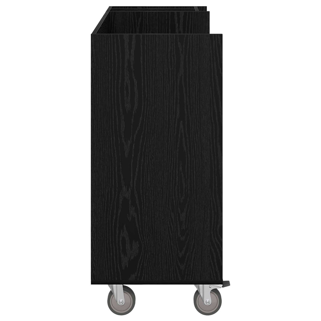 Armadio per Golf con ruota Rovere Nero 120 x 45 x 98 cm