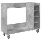 Armadio per Golf con ruota Grigio cemento 120 x 45 x 98 cm