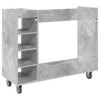 Armadio per Golf con ruota Grigio cemento 120 x 45 x 98 cm