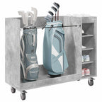 Armadio per Golf con ruota Grigio cemento 120 x 45 x 98 cm