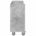 Armadio per Golf con ruota Grigio cemento 120 x 45 x 98 cm