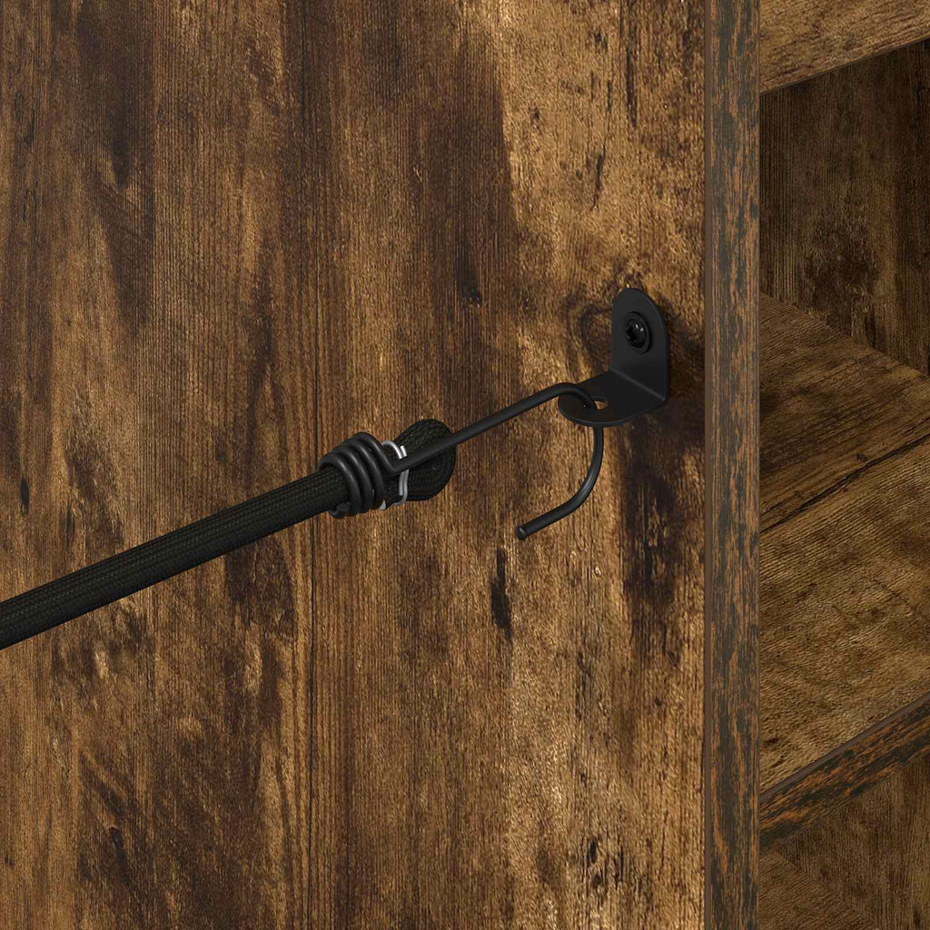 Armadio per Golf con ruota Rovere fumé 120 x 45 x 98 cm