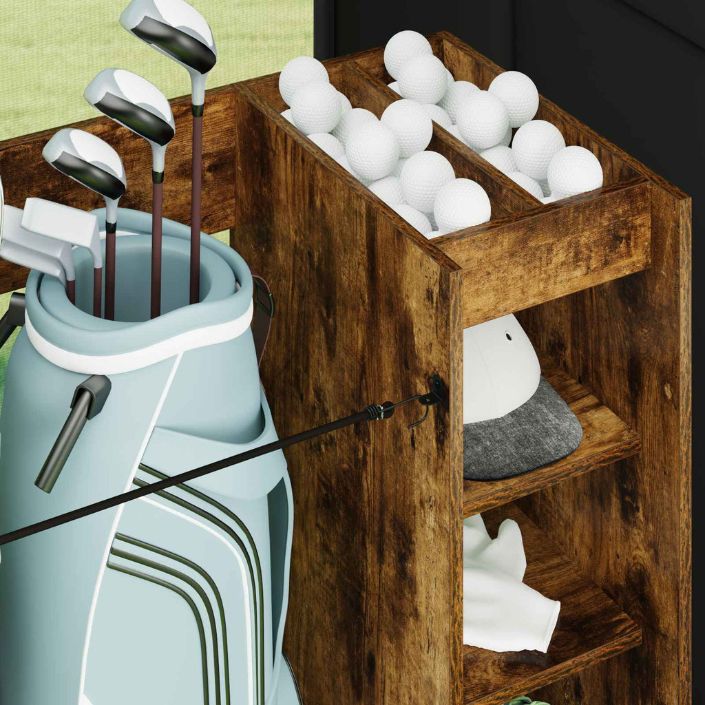 Armadio per Golf con ruota Rovere fumé 120 x 45 x 98 cm