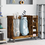 Armadio per Golf con ruota Rovere fumé 120 x 45 x 98 cm