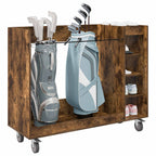 Armadio per Golf con ruota Rovere fumé 120 x 45 x 98 cm