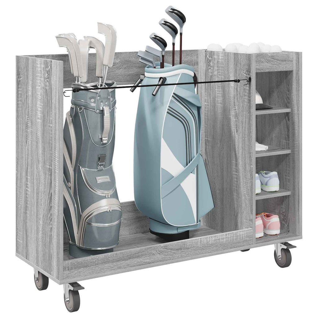 Armadio per Golf con ruota Grigio Sonoma 120 x 45 x 98 cm