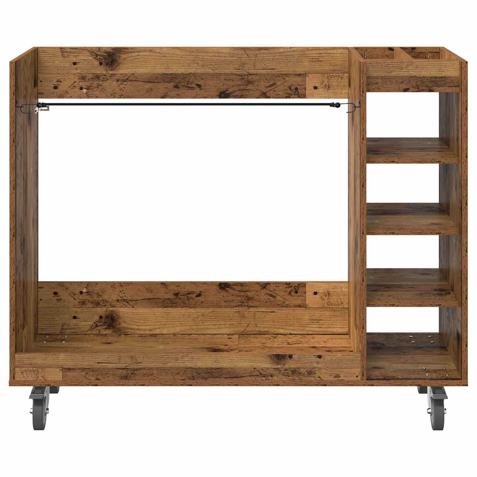 Armadio per Golf con ruota Legno vecchio 120 x 45 x 98 cm