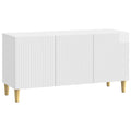 Mobile TV Bianco Lucido 99 x 34,5 x 50 cm Legno ingegnerizzato