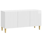 Mobile TV Bianco Lucido 99 x 34,5 x 50 cm Legno ingegnerizzato