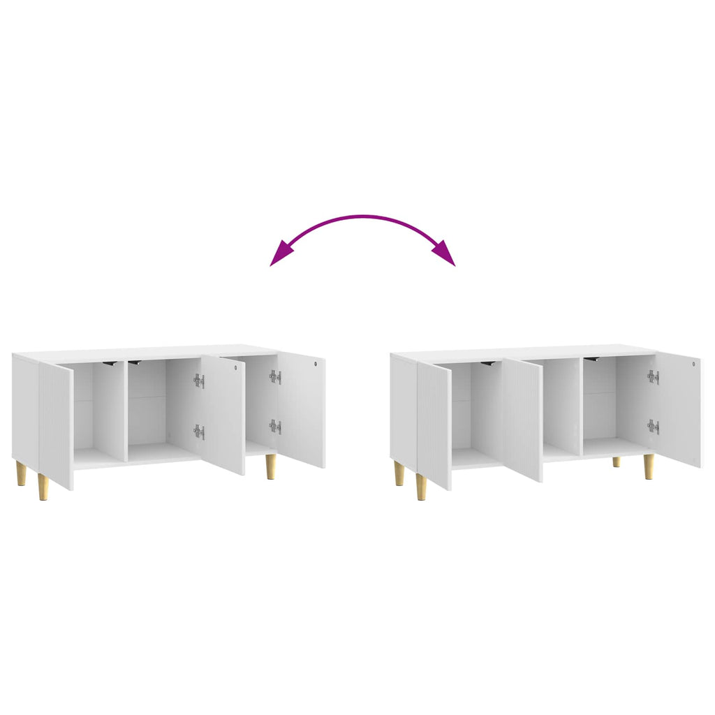 Mobile TV Bianco Lucido 99 x 34,5 x 50 cm Legno ingegnerizzato