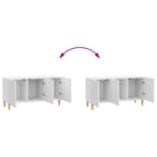 Mobile TV Bianco Lucido 99 x 34,5 x 50 cm Legno ingegnerizzato