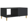 Tavolino da salotto Nero 90 x 50 x 40 cm Legno ingegnerizzato