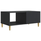 Tavolino da salotto Nero 90 x 50 x 40 cm Legno ingegnerizzato
