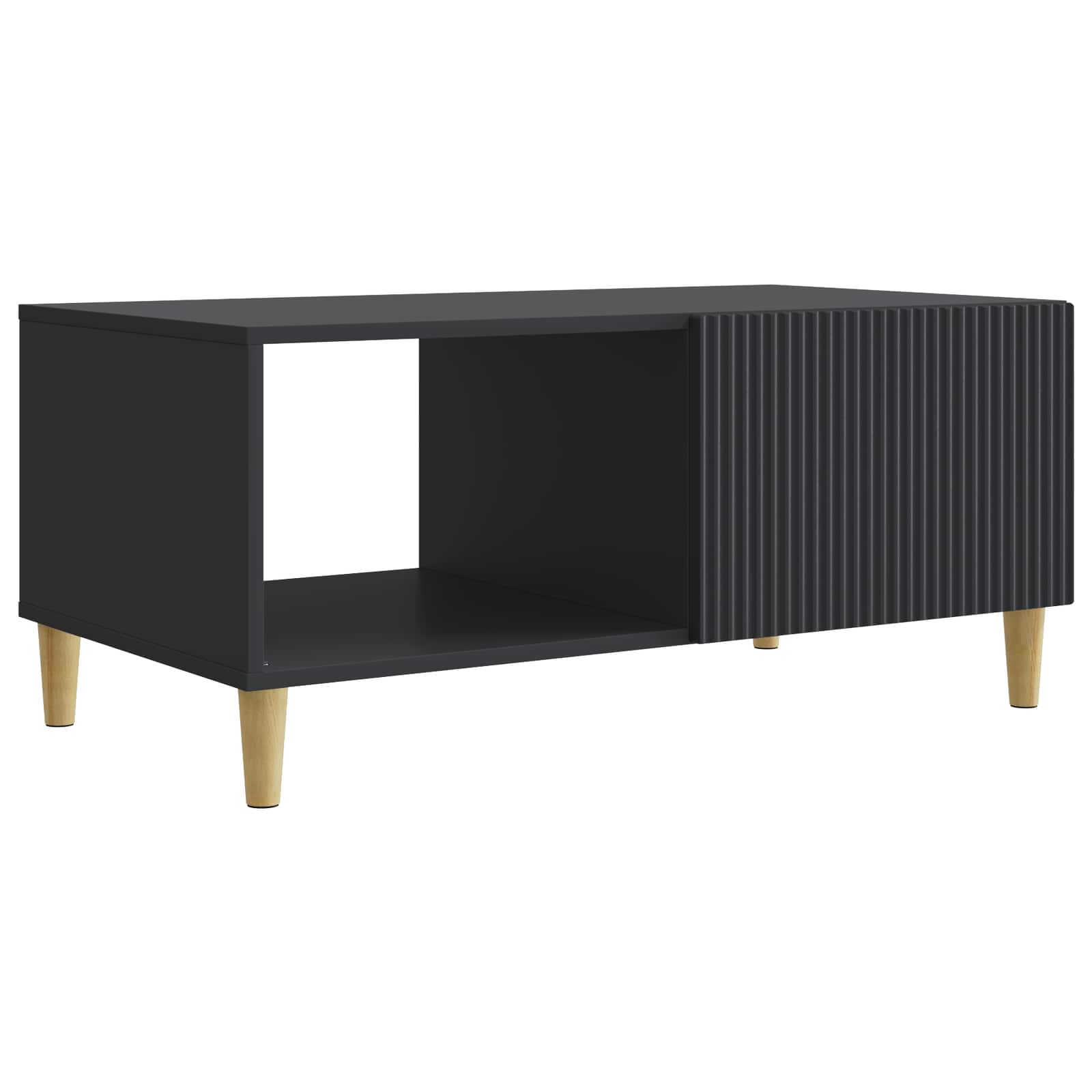 Tavolino da salotto Nero 90 x 50 x 40 cm Legno ingegnerizzato