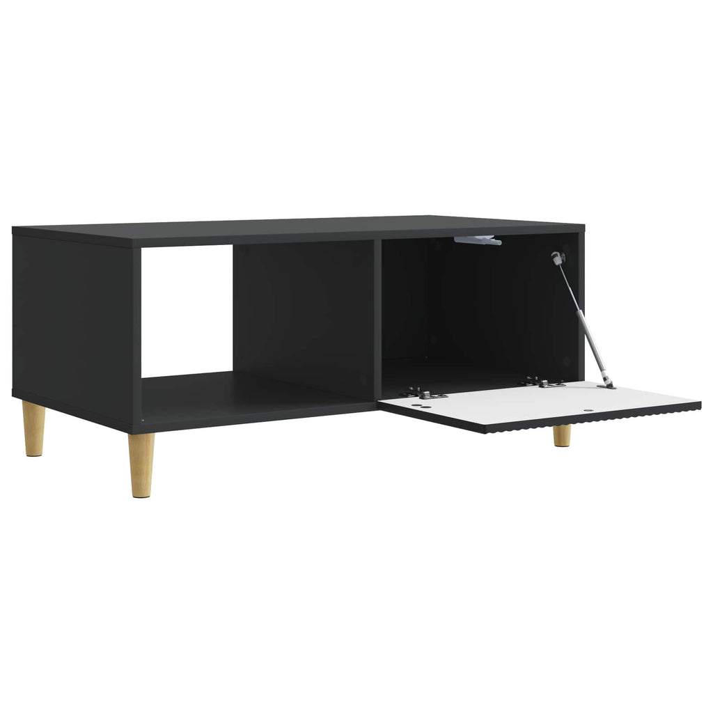 Tavolino da salotto Nero 90 x 50 x 40 cm Legno ingegnerizzato