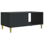 Tavolino da salotto Nero 90 x 50 x 40 cm Legno ingegnerizzato
