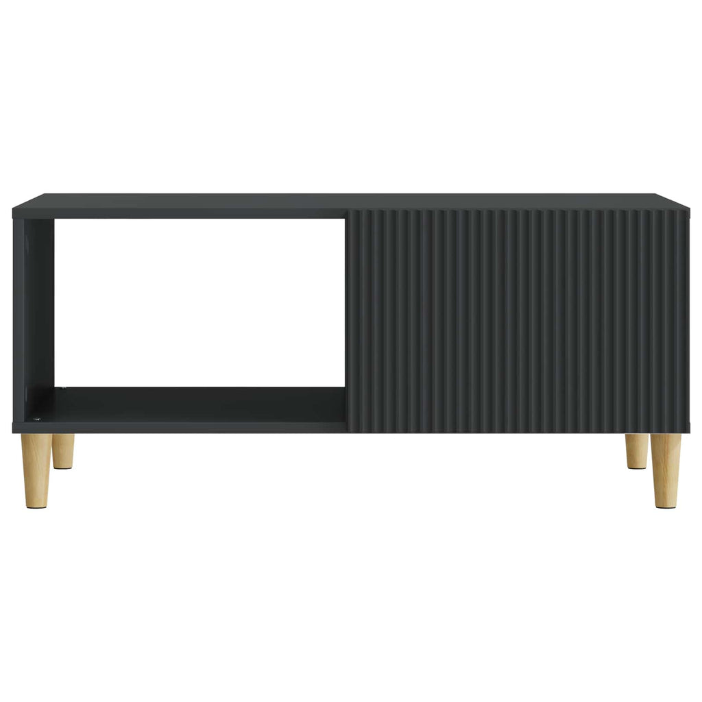 Tavolino da salotto Nero 90 x 50 x 40 cm Legno ingegnerizzato