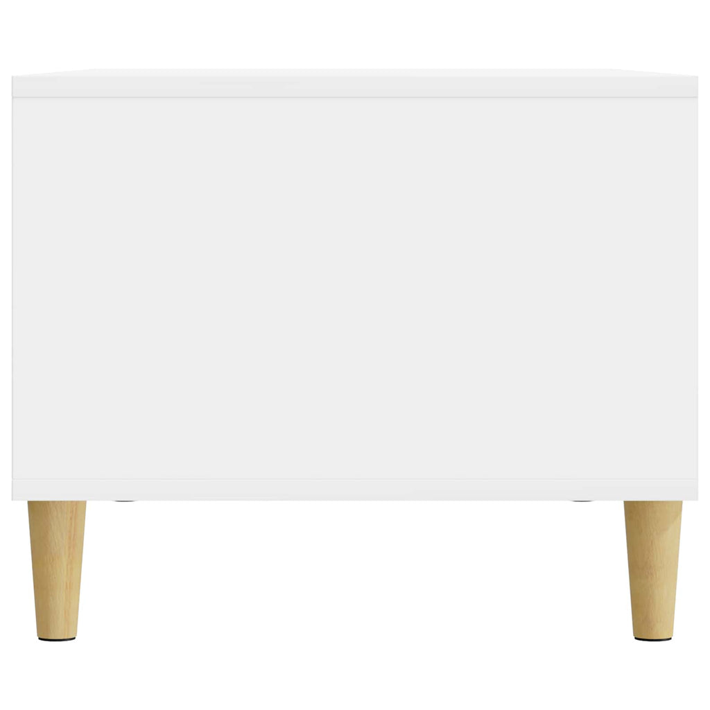 Tavolino da salotto Bianco Lucido 90 x 50 x 40 cm