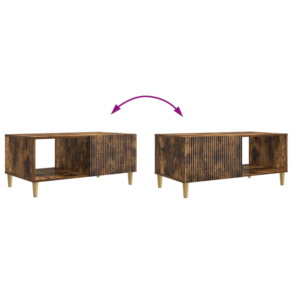 Tavolino da salotto Rovere Fumo 90 x 50 x 40 cm