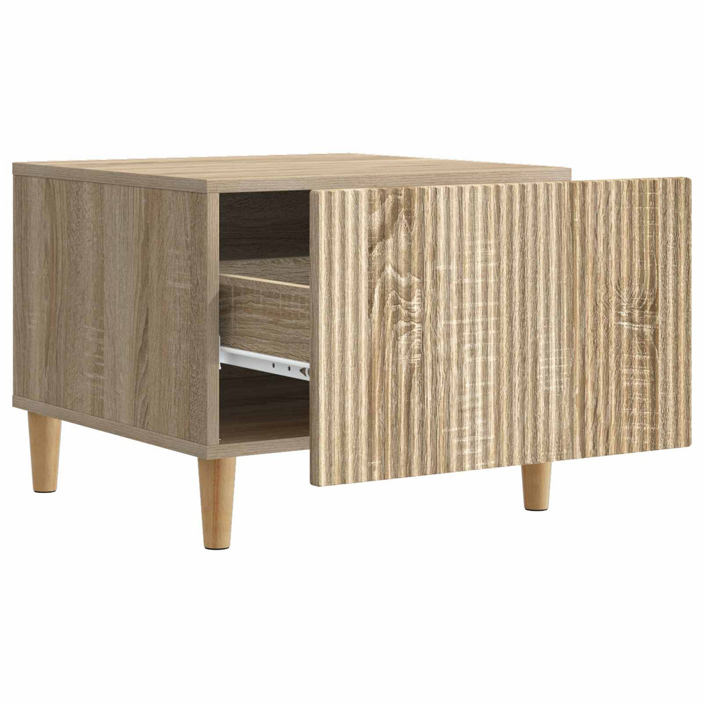Tavolino da salotto con cassetto Rovere Sonoma 49 x 50 x 40 cm