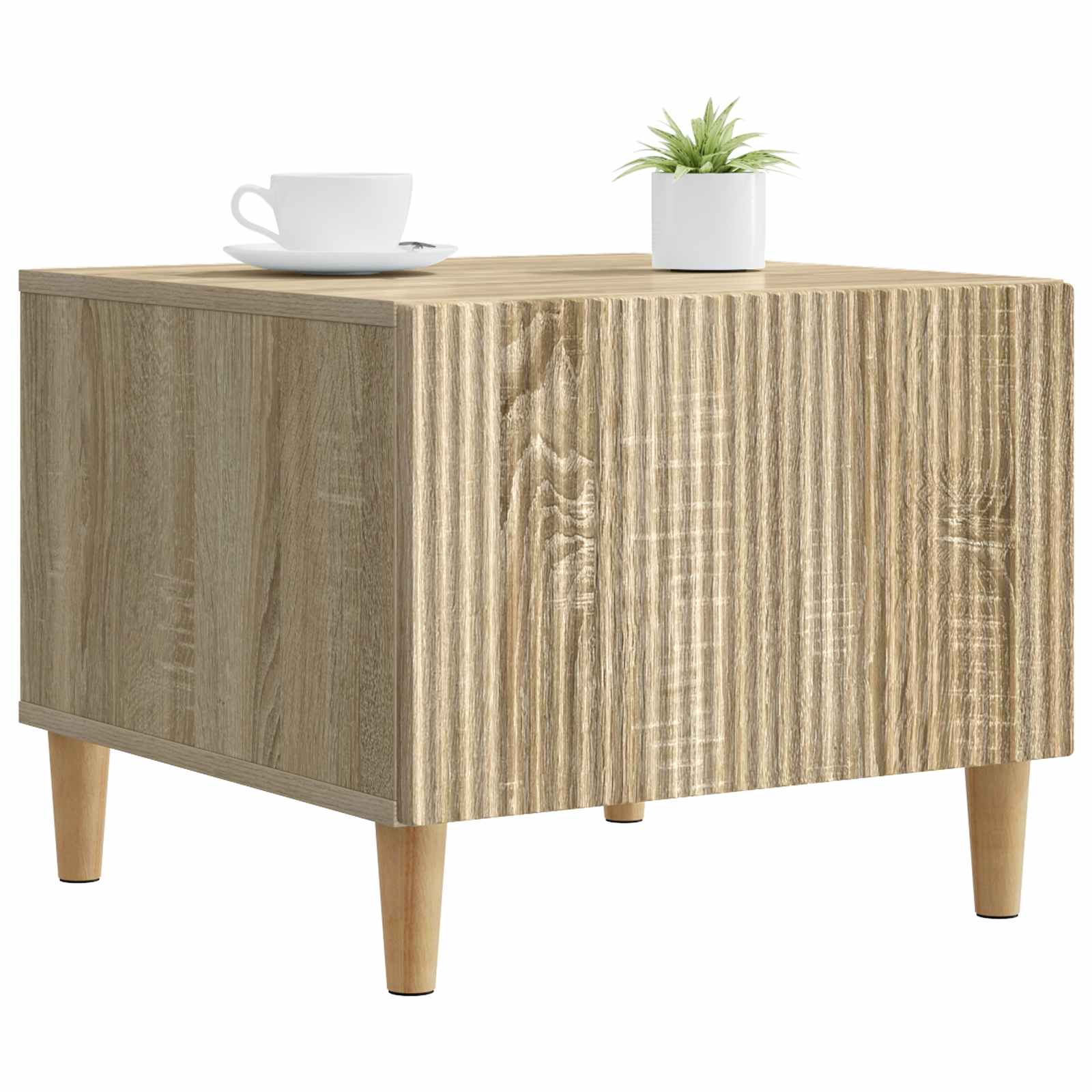 Tavolino da salotto con cassetto Rovere Sonoma 49 x 50 x 40 cm