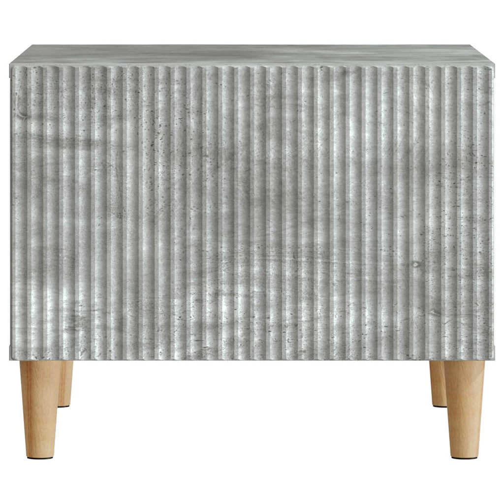 Tavolino da salotto con cassetto Grigio Cemento 49 x 50 x 40 cm