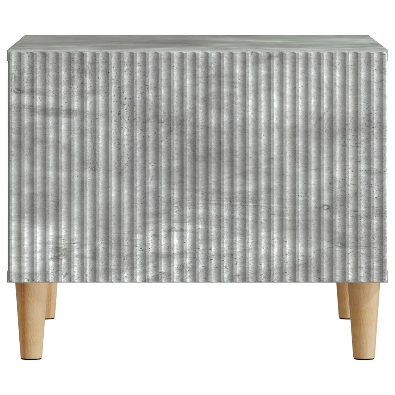 Tavolino da salotto con cassetto Grigio Cemento 49 x 50 x 40 cm