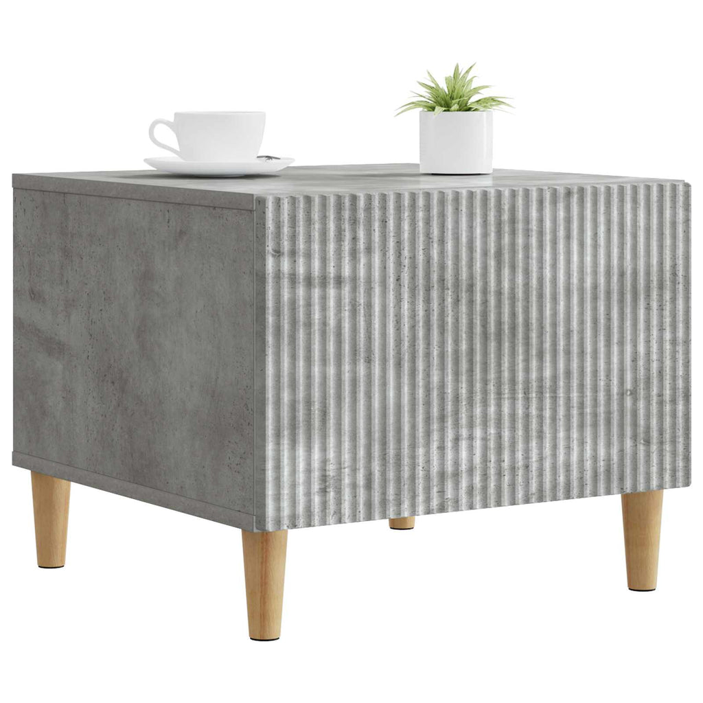 Tavolino da salotto con cassetto Grigio Cemento 49 x 50 x 40 cm