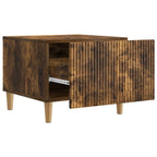 Tavolino da salotto con cassetto Rovere Fumo 49 x 50 x 40 cm