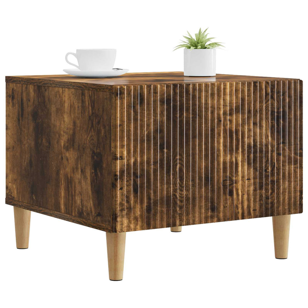 Tavolino da salotto con cassetto Rovere Fumo 49 x 50 x 40 cm