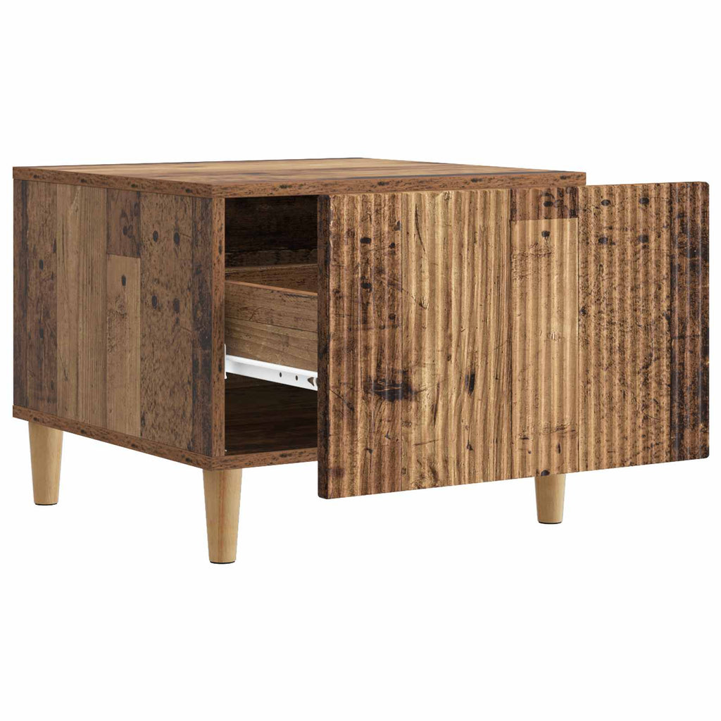Tavolino da salotto con cassetto Legno antico 49 x 50 x 40 cm