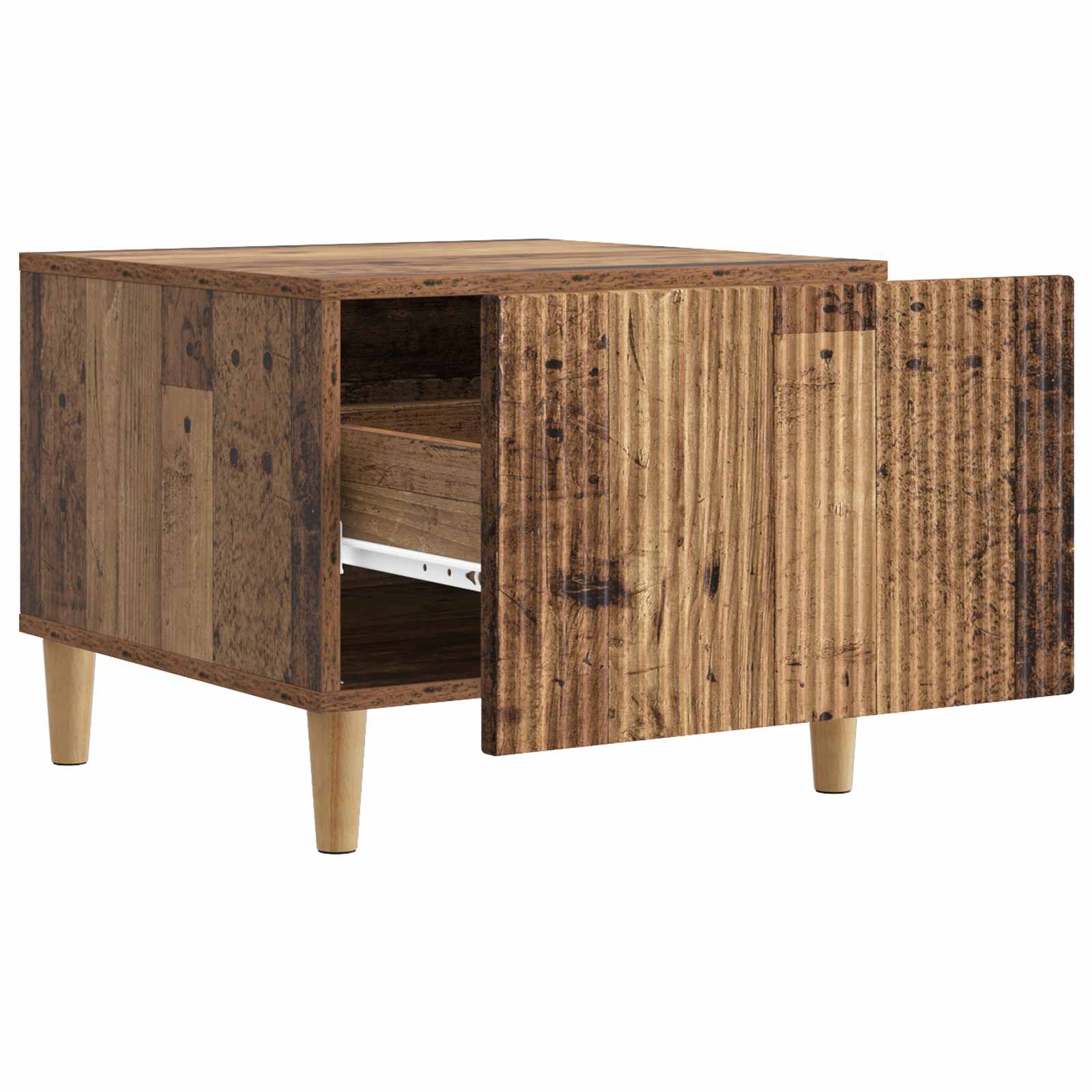 Tavolino da salotto con cassetto Legno antico 49 x 50 x 40 cm