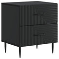 Armadio da Notte Nero 43 x 34,5 x 47,5 cm Legno ingegnerizzato