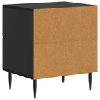 Armadio da Notte Nero 43 x 34,5 x 47,5 cm Legno ingegnerizzato