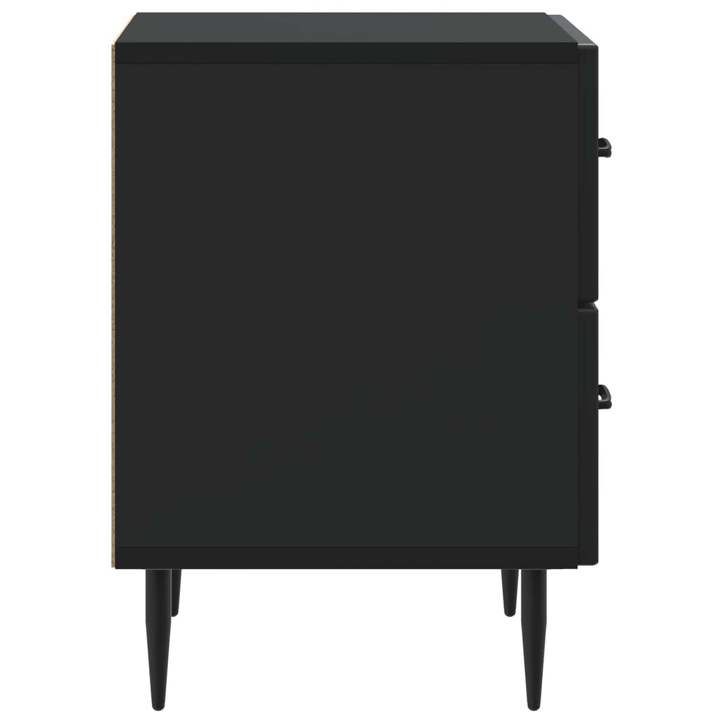 Armadio da Notte Nero 43 x 34,5 x 47,5 cm Legno ingegnerizzato