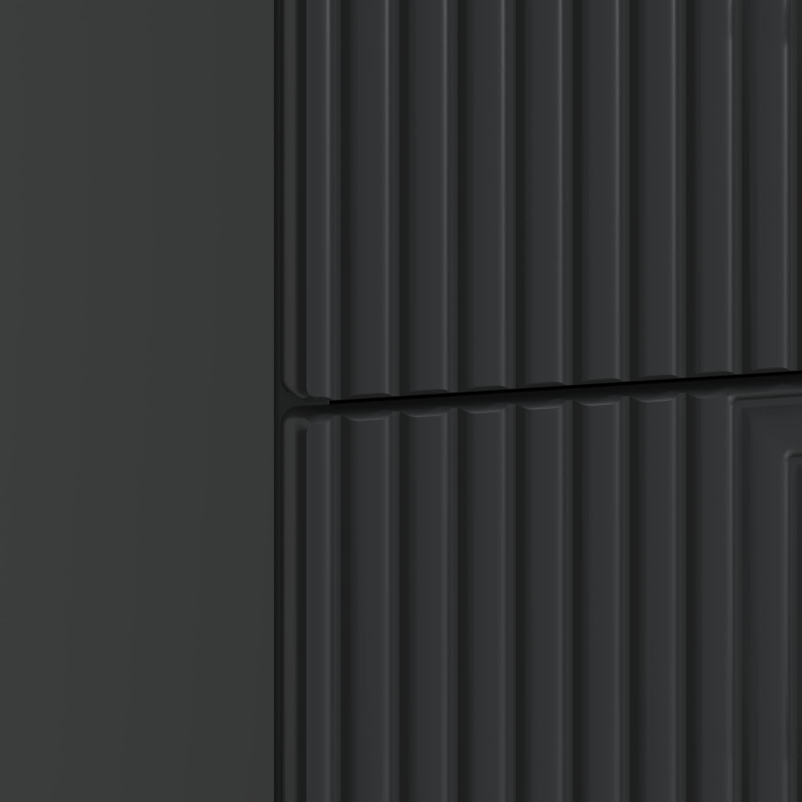 Armadio da Notte con cassetto 2 pcs Nero 43 x 34,5 x 47,5 cm