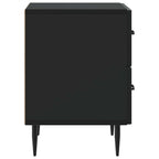 Armadio da Notte con cassetto 2 pcs Nero 43 x 34,5 x 47,5 cm