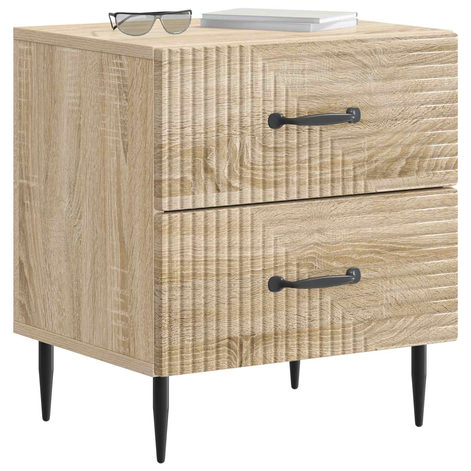 Armadio da Notte con cassetto Rovere Sonoma 43 x 34,5 x 47,5 cm