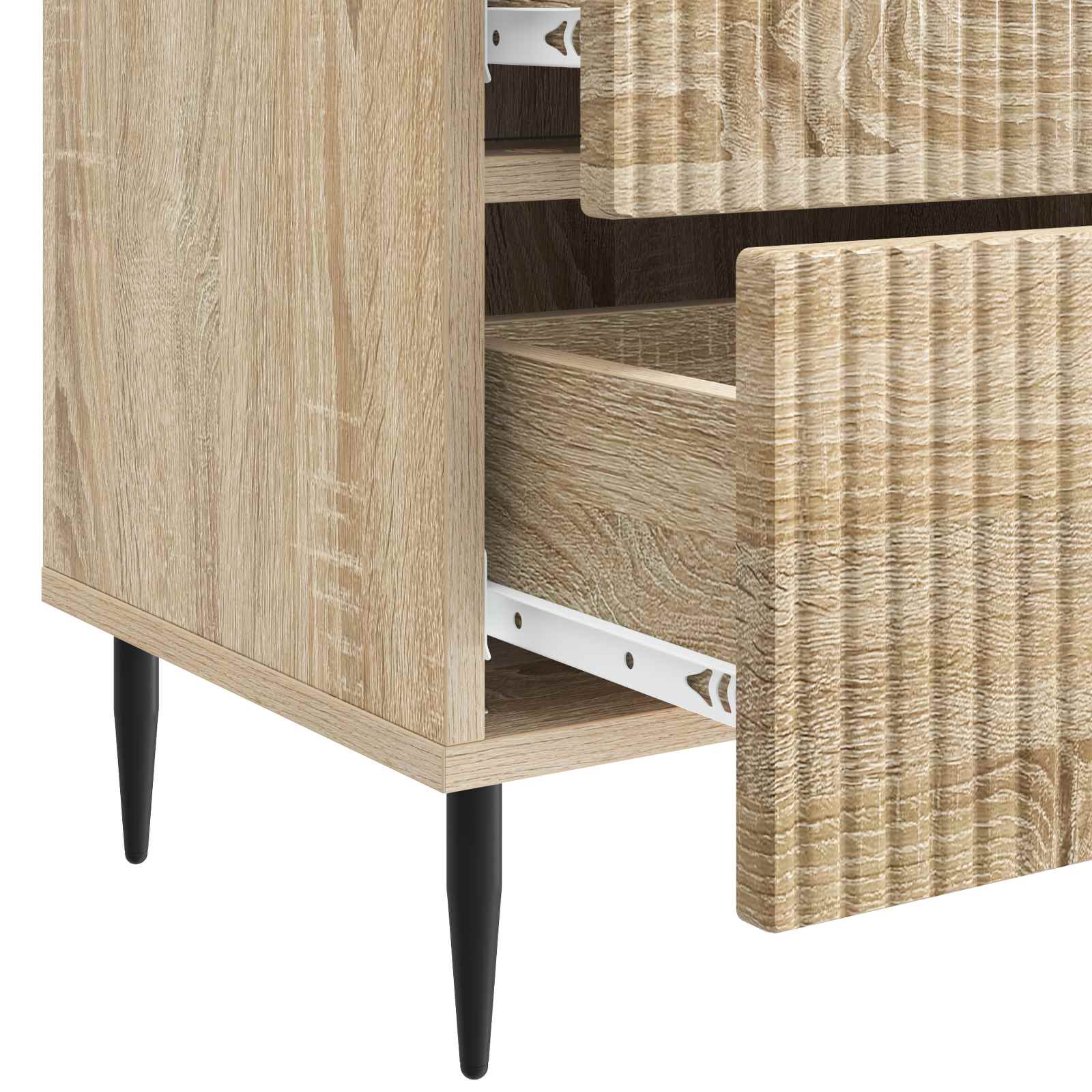 Armadio da Notte 2 pcs Rovere Sonoma 43 x 34,5 x 47,5 cm