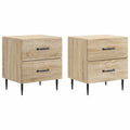 Armadio da Notte 2 pcs Rovere Sonoma 43 x 34,5 x 47,5 cm