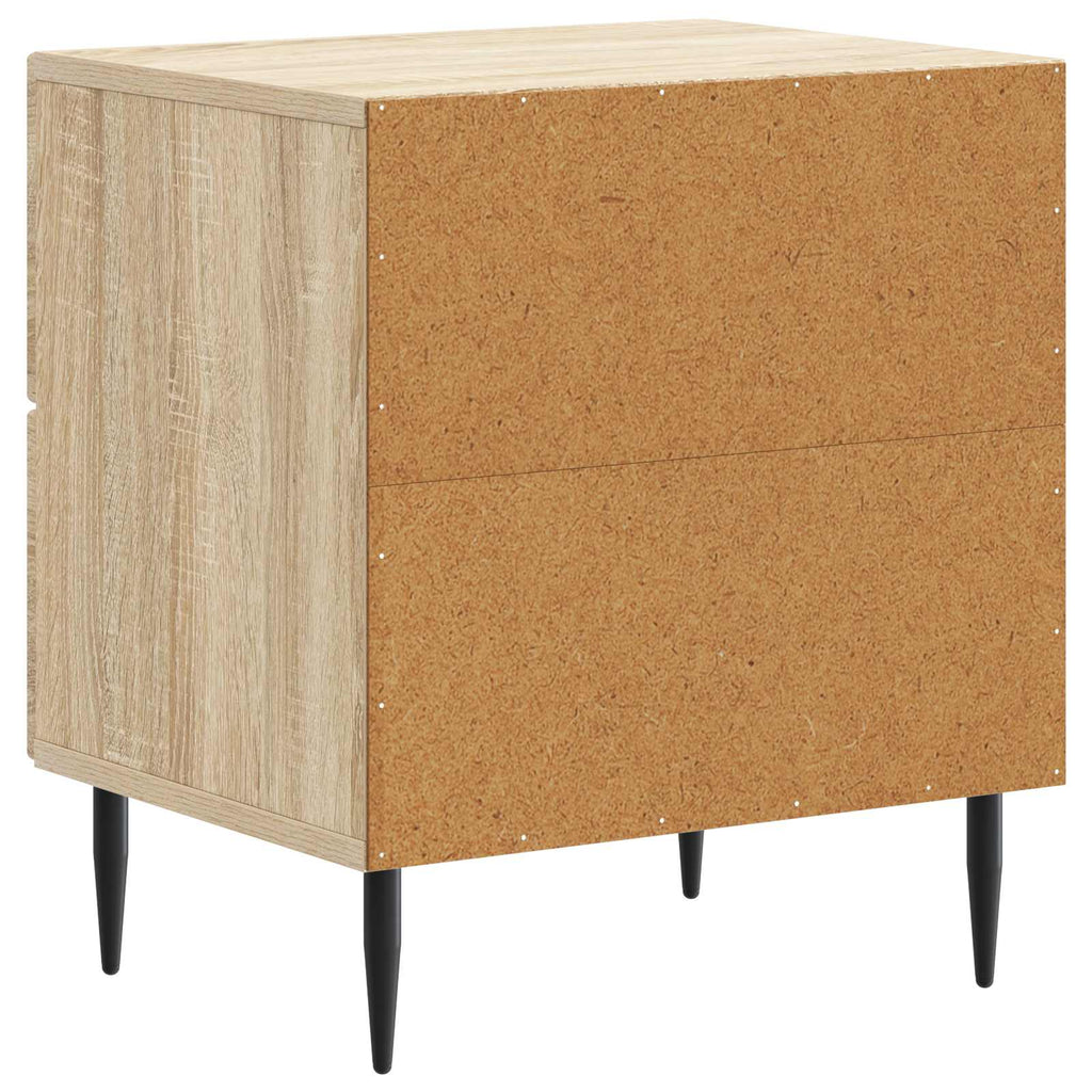Armadio da Notte 2 pcs Rovere Sonoma 43 x 34,5 x 47,5 cm
