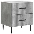 Armadio da Notte Grigio Cemento 43 x 34,5 x 47,5 cm