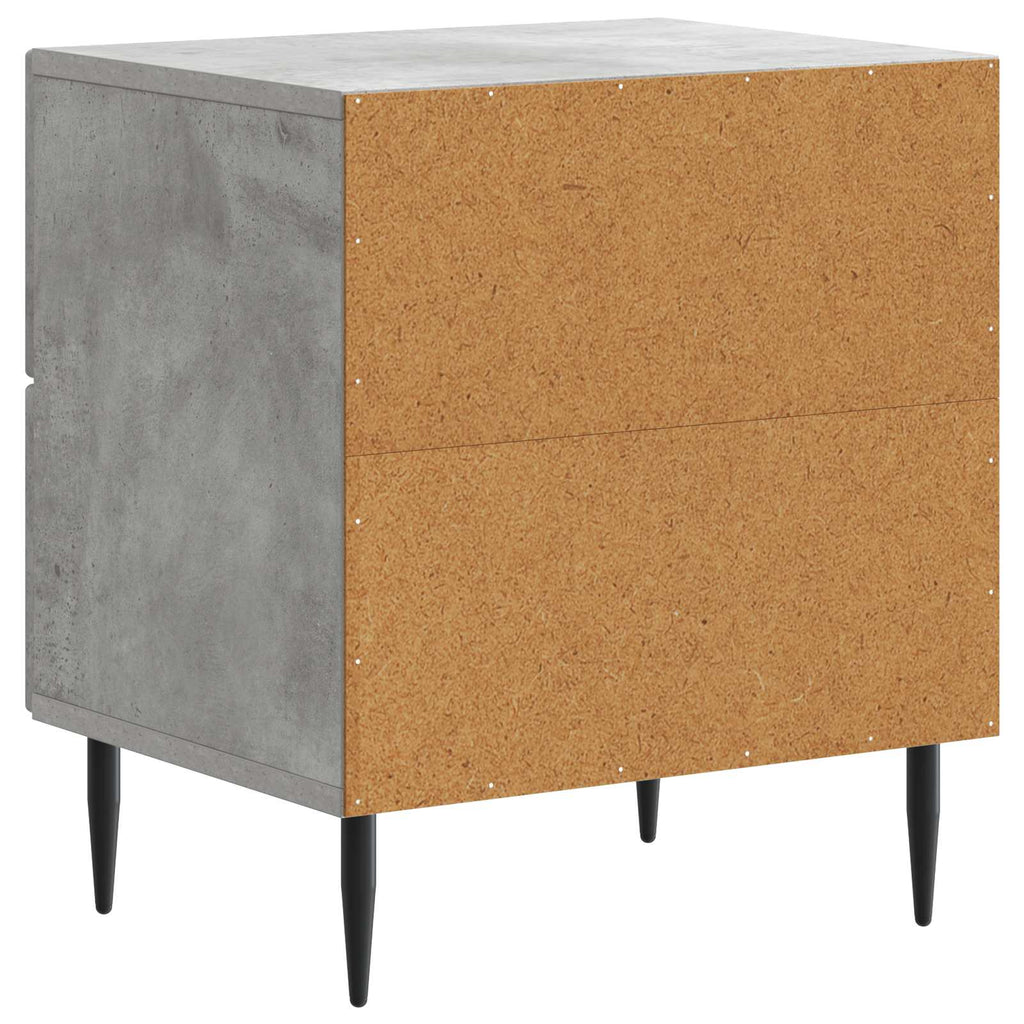 Armadio da Notte Grigio Cemento 43 x 34,5 x 47,5 cm