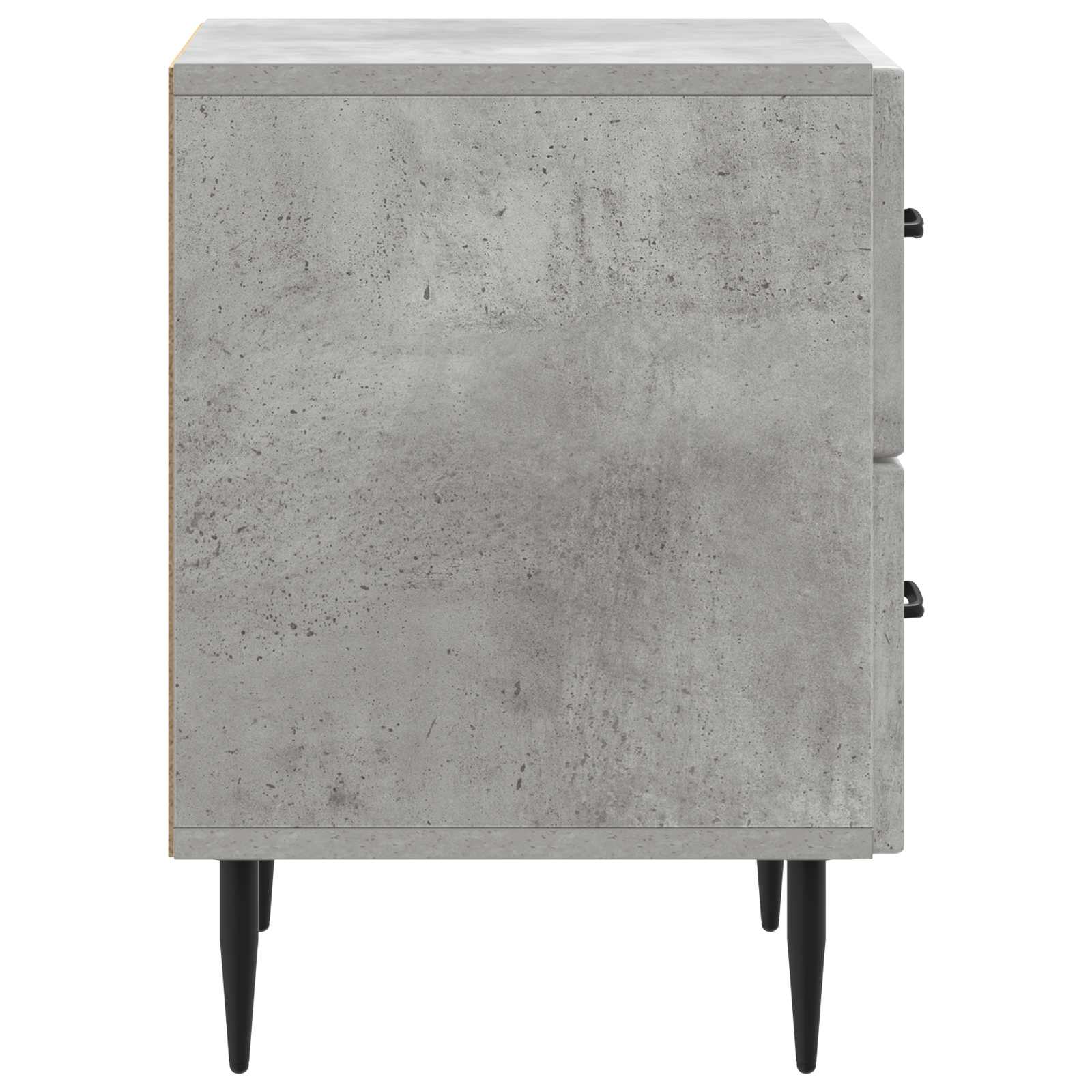 Armadio da Notte Grigio Cemento 43 x 34,5 x 47,5 cm