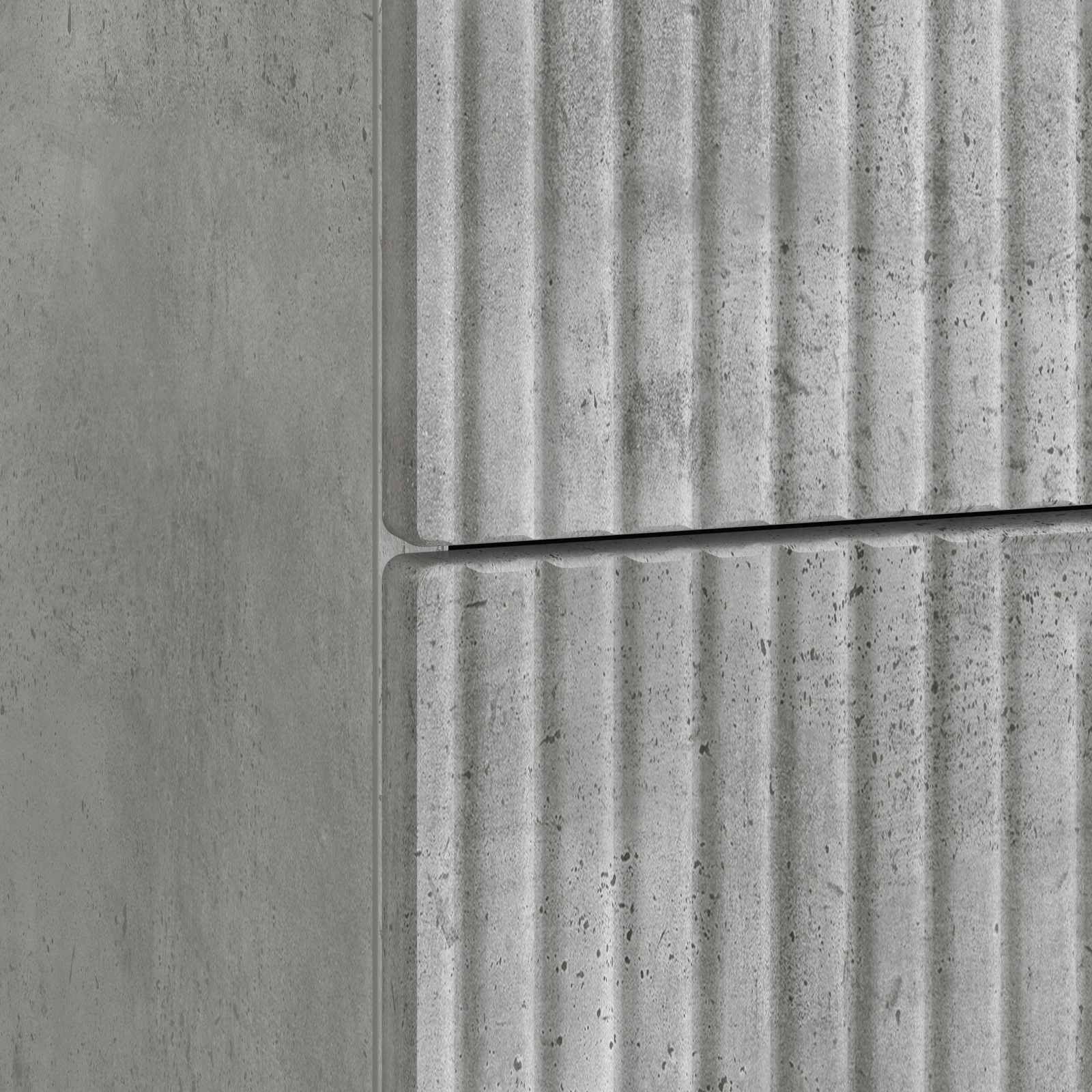 Armadio da Notte 2 pcs Grigio Cemento 43 x 34,5 x 47,5 cm