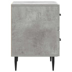 Armadio da Notte 2 pcs Grigio Cemento 43 x 34,5 x 47,5 cm