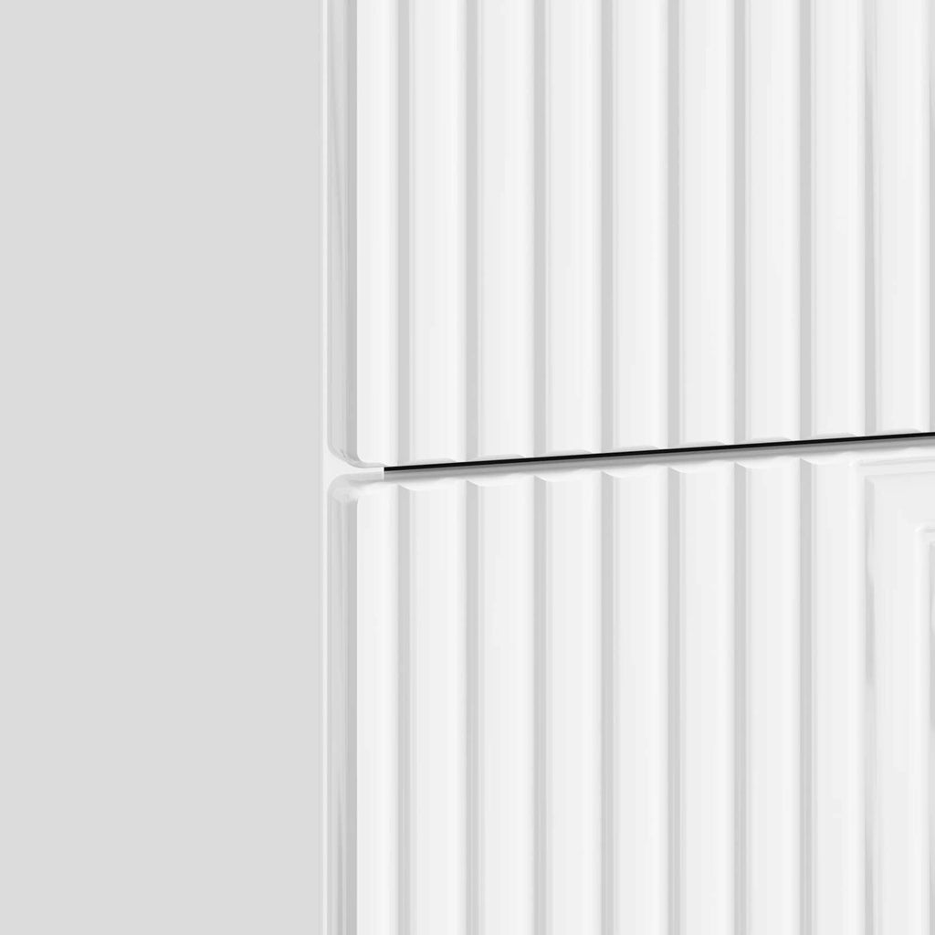 Armadio da Notte 2 pcs Bianco Lucido 43 x 34,5 x 47,5 cm