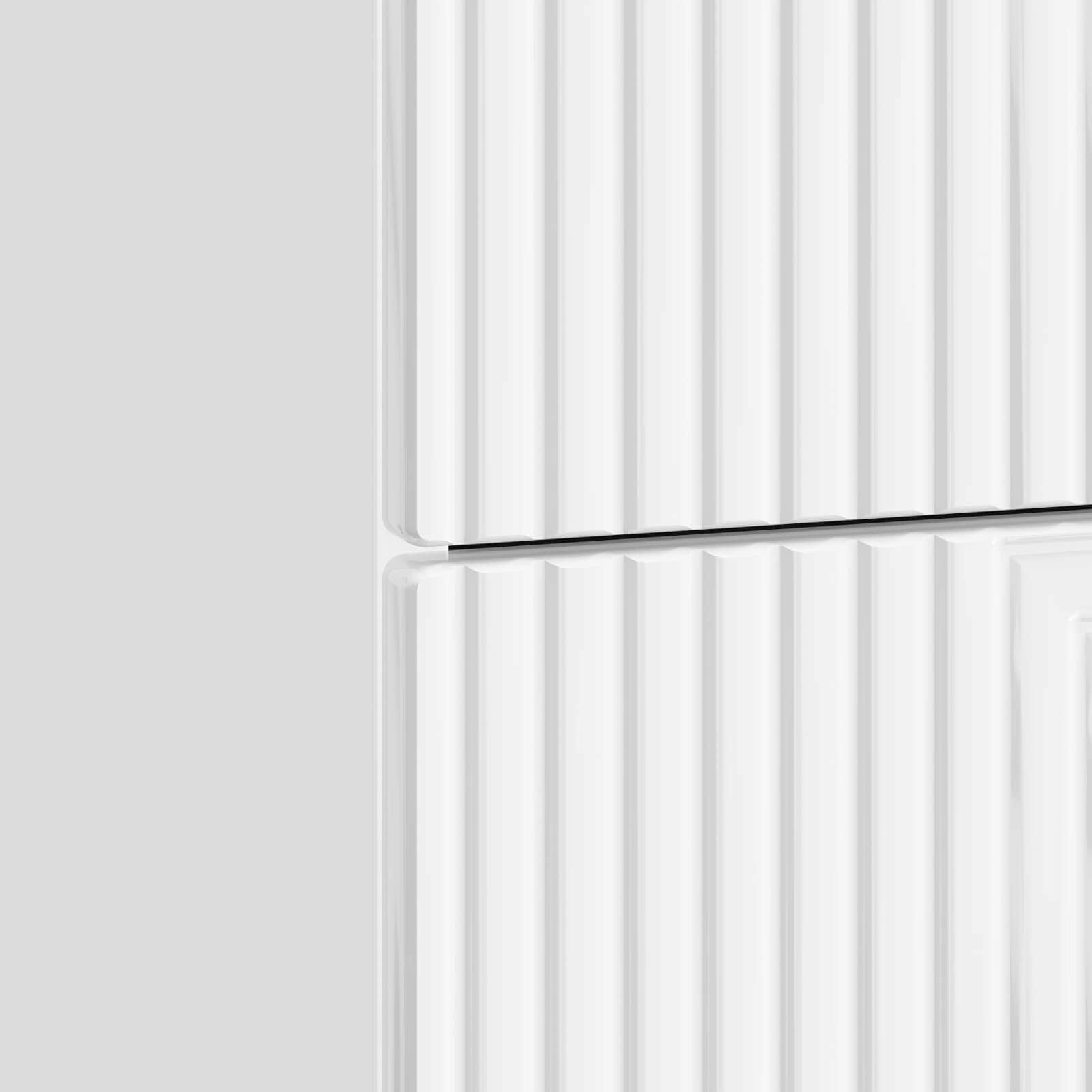 Armadio da Notte 2 pcs Bianco Lucido 43 x 34,5 x 47,5 cm