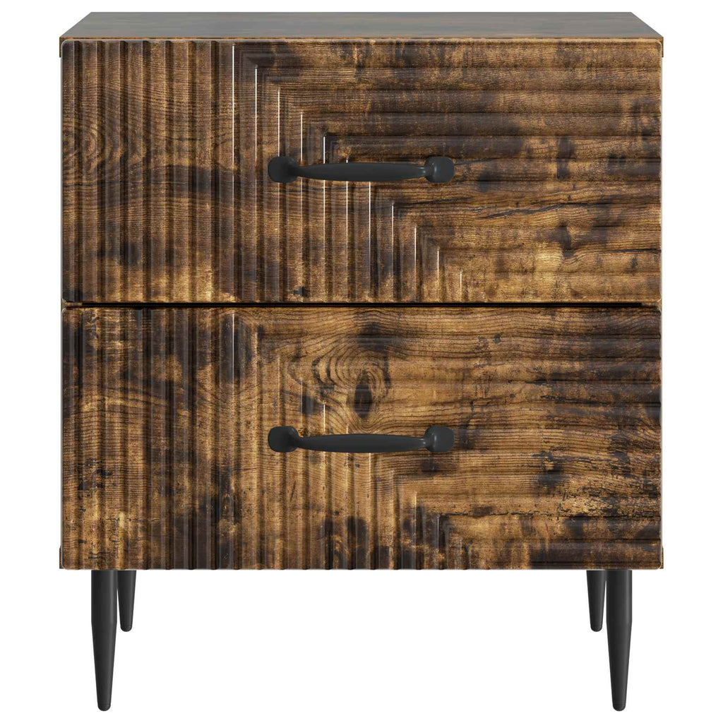 Armadio da Notte con cassetto Rovere Fumo 43 x 34,5 x 47,5 cm